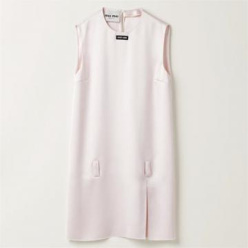 MIUMIU MF4706 女士浅粉色 缎面迷你连衣裙