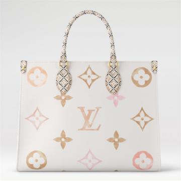 LV M22975 女士白色 ONTHEGO 中号手袋