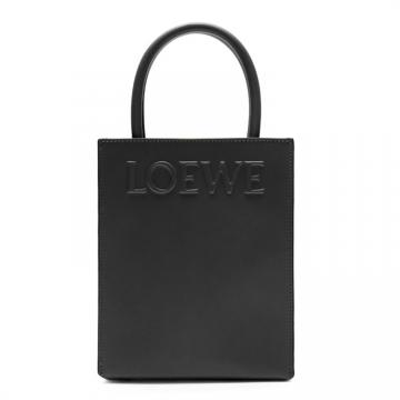 LOEWE A933S30X01 女士黑色 油亮牛皮 Standard A5 Tote 手袋