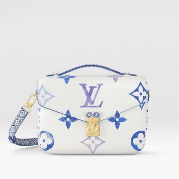 LV M23055 女士蓝色 POCHETTE MÉTIS 中号手袋