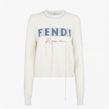 FENDI FZXA19ANZCF0ZNM 女士白色 羊绒毛衣