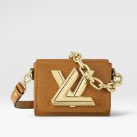 LV M22297 女士焦糖棕黄色 Twist Lock XL 手袋