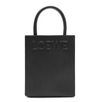 LOEWE A933S30X01 女士黑色 油亮牛皮 Standard A5 Tote 手袋