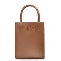 LOEWE A933S30X01 女士棕褐色 油亮牛皮 Standard A5 Tote 手袋