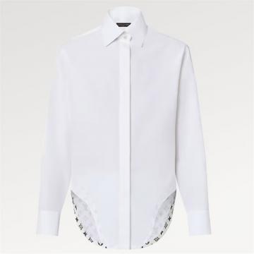 LV 1ABQY6 女士白色 3D MONOGRAM 衬衫