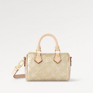 LV M82242 女士金色 NANO SPEEDY 手袋