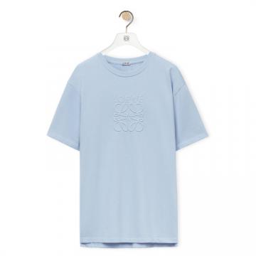 LOEWE H526Y22XA4 男士婴儿蓝 棉质宽松版型 T恤