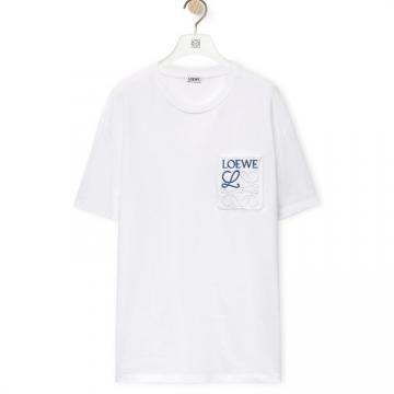 LOEWE H526Y22X99 男士白色 棉质常规版型 T恤
