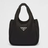 PRADA 1BA359 女士黑色 Prada Soft 加衬 Re-Nylon 再生尼龙迷你手袋