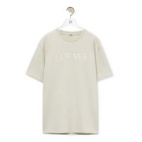 LOEWE H526Y22X88 男士灰白色 棉质宽松版型 T恤