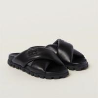 MIUMIU 5XX599 女士黑色 拖鞋式凉鞋