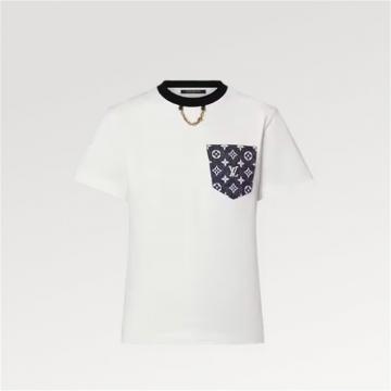LV 1AC1R6 女士白色 绗缝 MONOGRAM T恤 