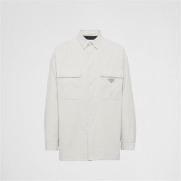 PRADA SC556 男士粉笔白 细条灯芯绒衬衫