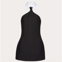 VALENTINO BVA5K51CF0NI 女士黑色 CREPE COUTURE 短款连衣裙