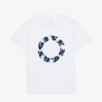 GIVENCHY BM716N3YFF 男士白色 GIVENCHY Circle 印花超大版型 T恤