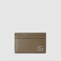 GUCCI 657588 男士灰褐色 GG Marmont 卡片夹
