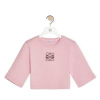 LOEWE S540Y22X43 女士粉色 棉质短款 T恤