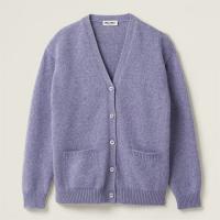 MIUMIU MMF759 女士藤萝紫 羊毛与羊绒开衫