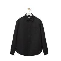 LOEWE H526Y05WAC 男士黑色 羊毛衬垫外套衬衫