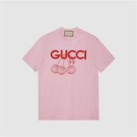 GUCCI 776596 女士粉色 针织棉 T恤