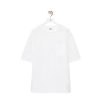 LOEWE H526Y22XAT 男士白色 棉质宽松版型 T恤