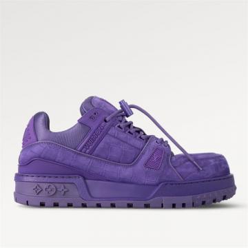 LV 1ACN2T 男士紫色 LV TRAINER MAXI 运动鞋