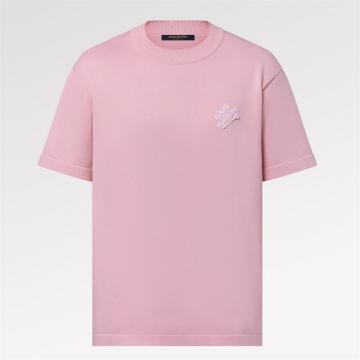 LV 1AFPSP 男士粉色 棉质短袖圆领衫