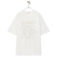 LOEWE H526Y22XAG 男士米白色 棉质宽松版型 T恤