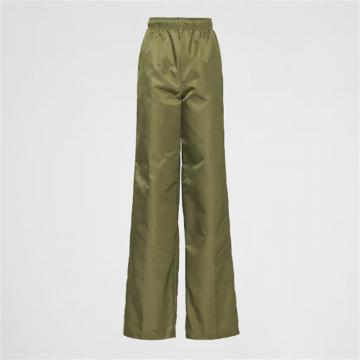 PRADA 22H914 女士深橄榄绿 Re-Nylon 长裤