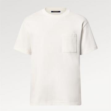 LV 1AFBA8 男士白色 棉质珠地 T恤